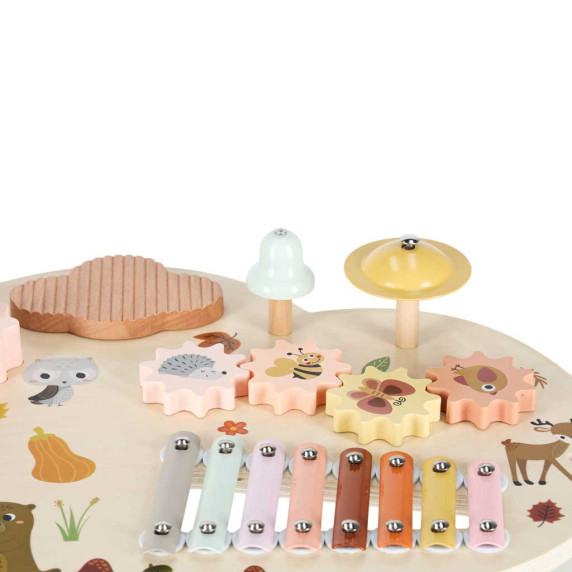 Fa oktatóasztal, zenés tábla WOODEN MUSIC TABLE