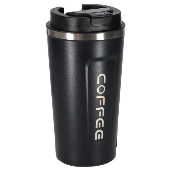 Smart termohrnček s LED displejom 500 ml COFFEE - čierny