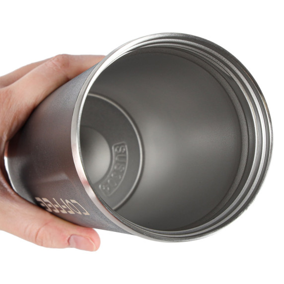 Smart termohrnček s LED displejom 500 ml COFFEE - čierny