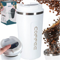 Smart termohrnček s LED displejom 500 ml COFFEE - biely - 