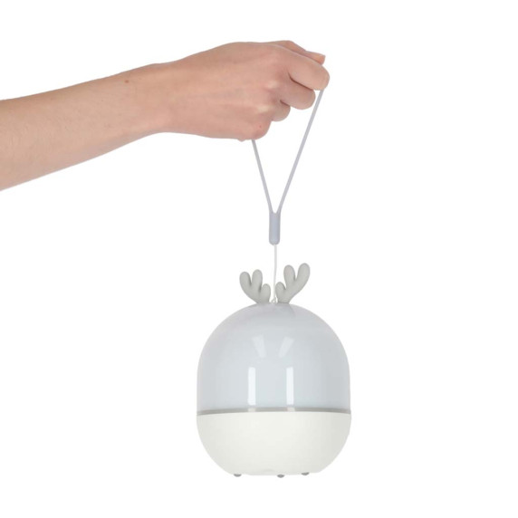 LED éjjeli lámpa csillagprojektorral és távirányítóval CUTE ELF Projection lamp - Rénszarvas
