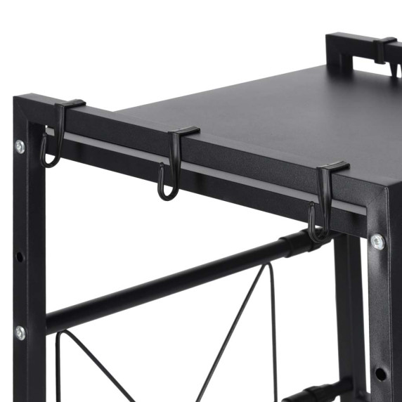 Konyhai polc, állítható fém rendszerező 63x46x36 cm