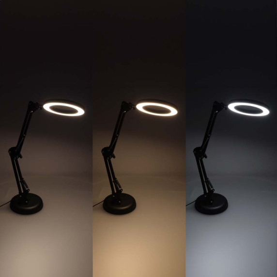 Asztali LED lámpa nagyítóval és forgatható karral LUMELA Desk lamp