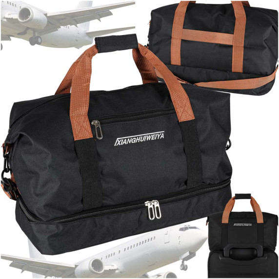 Sporttáska kézipoggyász Inlea4Home SPORTS TRAVEL BAG - Fekete