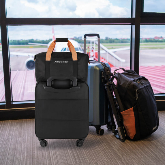 Sporttáska kézipoggyász Inlea4Home SPORTS TRAVEL BAG - Fekete