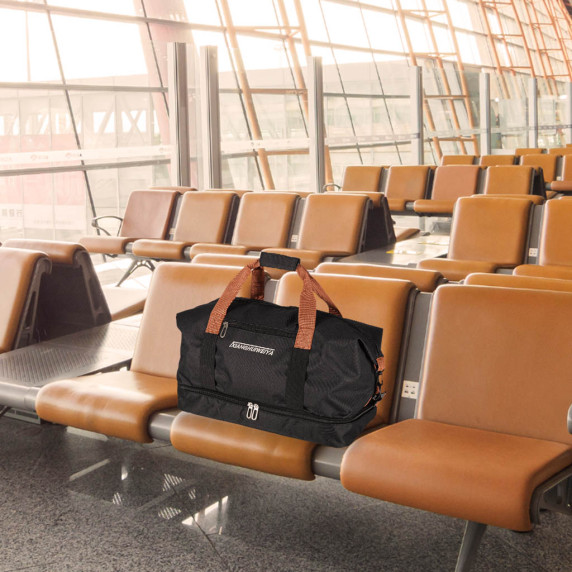 Sporttáska kézipoggyász Inlea4Home SPORTS TRAVEL BAG - Fekete