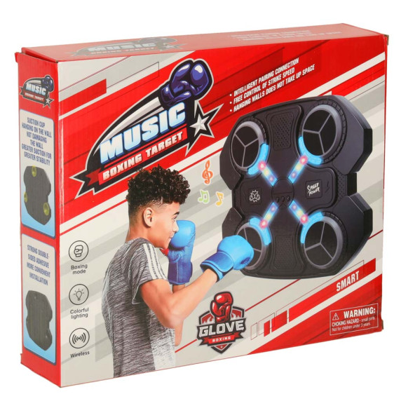 Scut de box, antrenor muzical montabil pe perete MUSIC BOXING TARGET – 4 zone de lovire