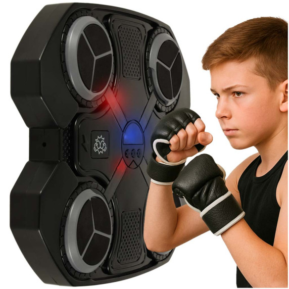 Scut de box, antrenor muzical montabil pe perete MUSIC BOXING TARGET – 4 zone de lovire