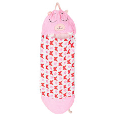 Sac de dormit pentru copii 2 în 1 - 125x50 cm - roz - 
