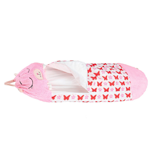 Sac de dormit pentru copii 2 în 1 - 125x50 cm - roz