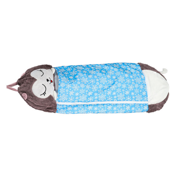 Sac de dormit pentru copii 2 în 1 - 125x50 cm - albastru