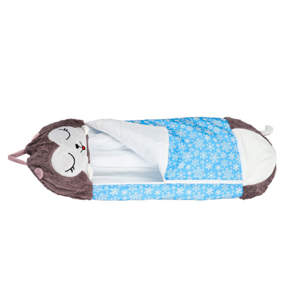 Sac de dormit pentru copii 2 în 1 - 125x50 cm - albastru