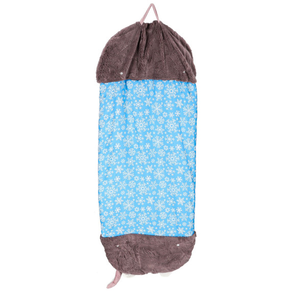 Sac de dormit pentru copii 2 în 1 - 125x50 cm - albastru
