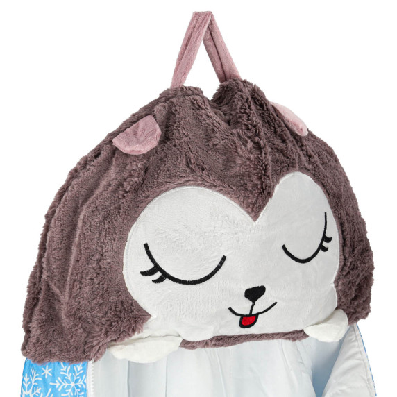 Sac de dormit pentru copii 2 în 1 - 125x50 cm - albastru