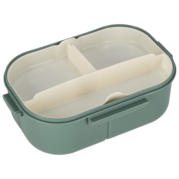 Uzsonnásdoboz, ételdoboz rekeszekkel 1200 ml LUNCH BOX SPLIT - Zöld