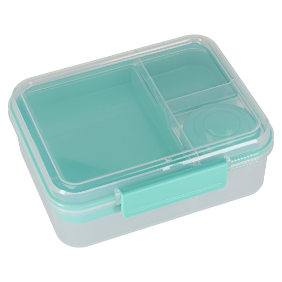 Uzsonnás doboz, ételdoboz rekeszekkel 2200 ml - Menta