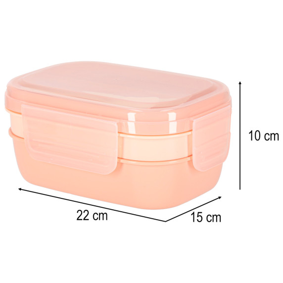 Cutie pentru prânz cu 3 niveluri – 1500 ml