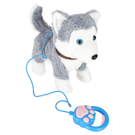 Jucărie interactivă cățeluș cu lesă Inlea4Fun INTERACTIV PUPPY – Husky