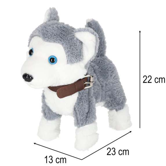 Jucărie interactivă cățeluș cu lesă Inlea4Fun INTERACTIV PUPPY – Husky