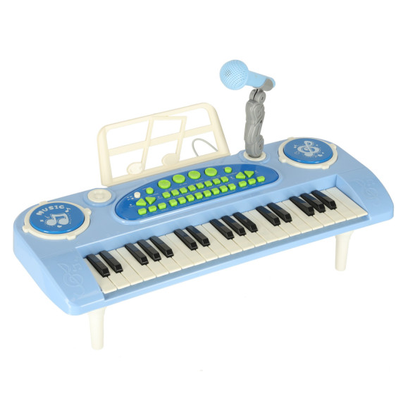Interaktívny klavír s mikrofónom Inlea4Fun ELECTRONIC KEYBOARD - modrý