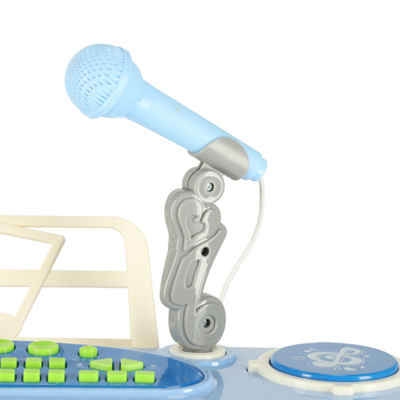 Interaktívny klavír s mikrofónom Inlea4Fun ELECTRONIC KEYBOARD - modrý