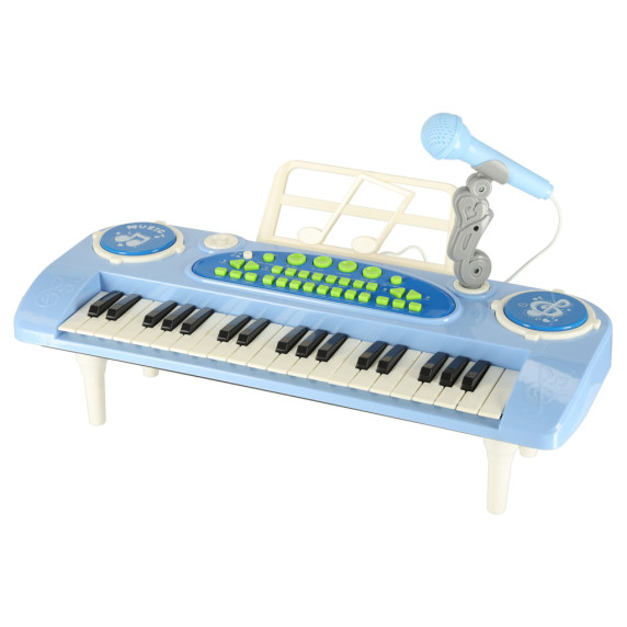 Interaktívny klavír s mikrofónom Inlea4Fun ELECTRONIC KEYBOARD - modrý