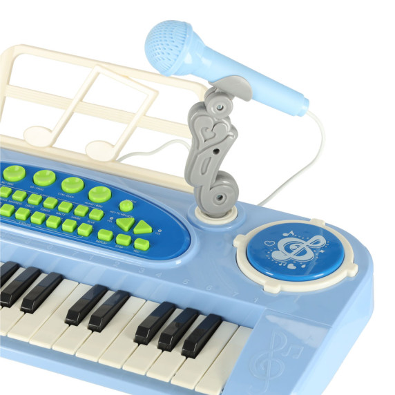 Interaktívny klavír s mikrofónom Inlea4Fun ELECTRONIC KEYBOARD - modrý