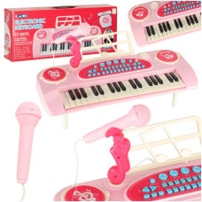 Interaktívny klavír s mikrofónom Inlea4Fun ELECTRONIC KEYBOARD - ružový - 