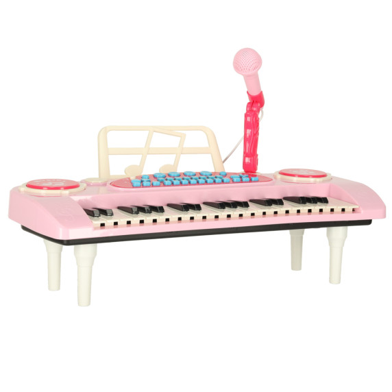 Interaktívny klavír s mikrofónom Inlea4Fun ELECTRONIC KEYBOARD - ružový