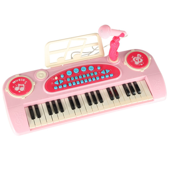 Interaktívny klavír s mikrofónom Inlea4Fun ELECTRONIC KEYBOARD - ružový