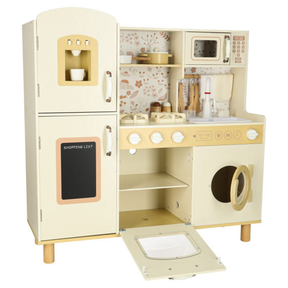 Bucătărie de jucărie din lemn 90 cm - Inlea4Fun WOODEN KITCHEN