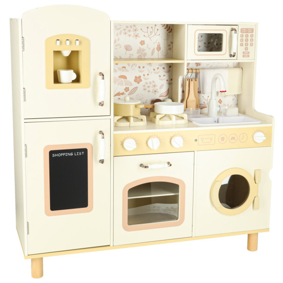 Bucătărie de jucărie din lemn 90 cm - Inlea4Fun WOODEN KITCHEN