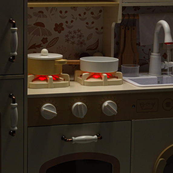 Bucătărie de jucărie din lemn 90 cm - Inlea4Fun WOODEN KITCHEN