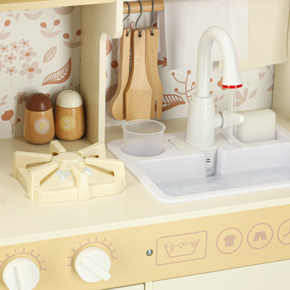 Bucătărie de jucărie din lemn 90 cm - Inlea4Fun WOODEN KITCHEN