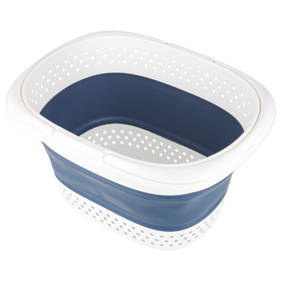 Összecsukható szilikon szennyestartó kosár 32 liter 51x40x30 cm