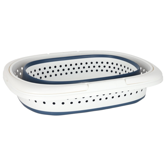 Összecsukható szilikon szennyestartó kosár 32 liter 51x40x30 cm