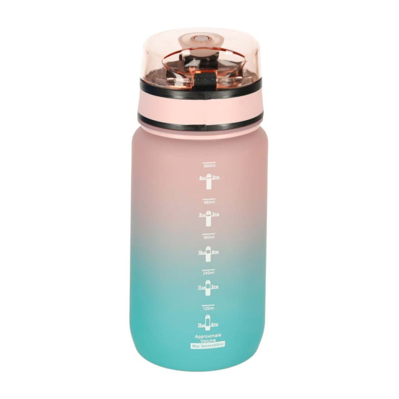 Vizes palack kulacs 600 ml SPIRIT - Rózsaszín/kék
