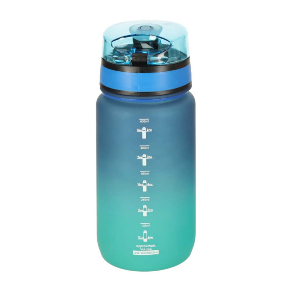 Vizes palack kulacs 600 ml SPIRIT - Kék/zöld