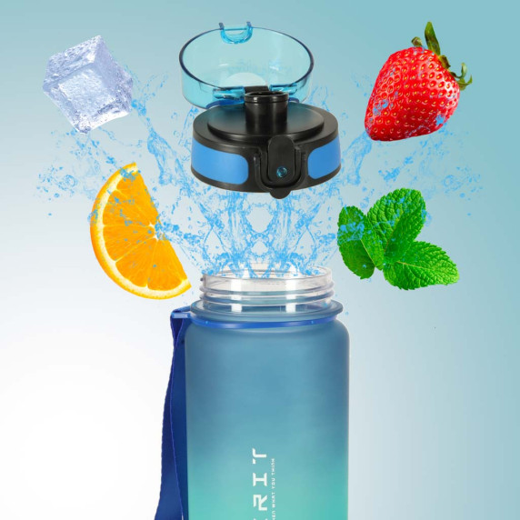 Vizes palack kulacs 600 ml SPIRIT - Kék/zöld