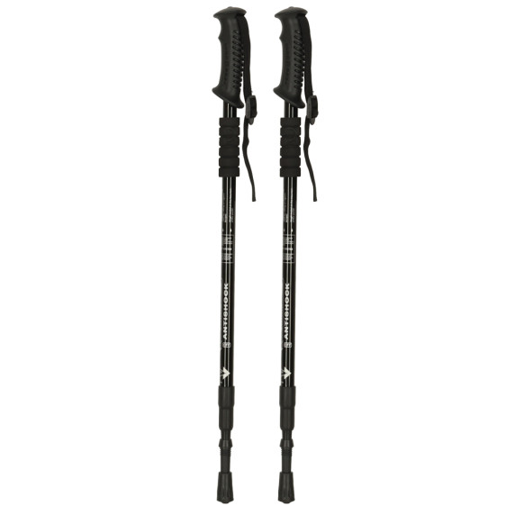Nordic walking botok összecsukható 2 darab - Fekete