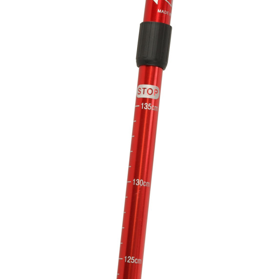Bețe Nordic Walking pliabile – 2 bucăți – culoare roșie
