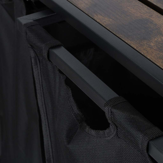 Szennyeskorás állvány 2 rekesszel 92 liter 73,2x73x33 cm