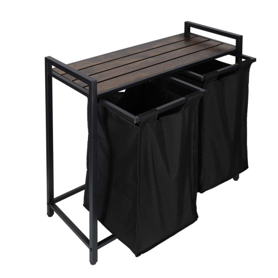 Szennyeskorás állvány 2 rekesszel 92 liter 73,2x73x33 cm