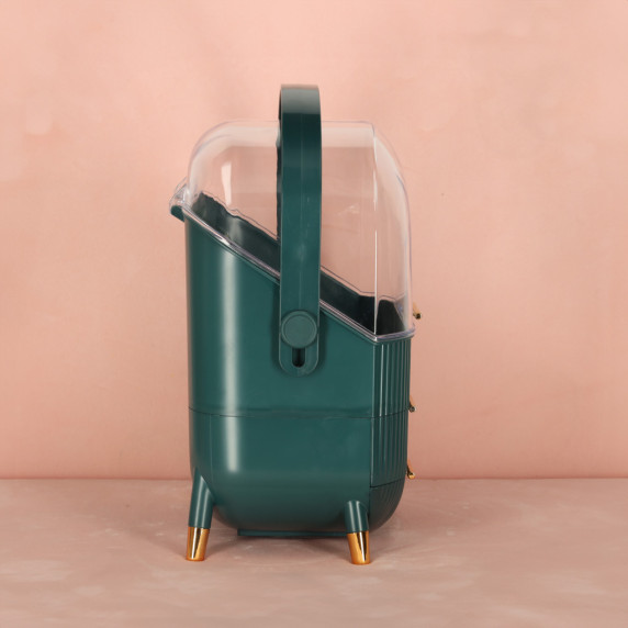 Organizér na kozmetiku so zásuvkami 38 x 28 x 20 cm - zelený