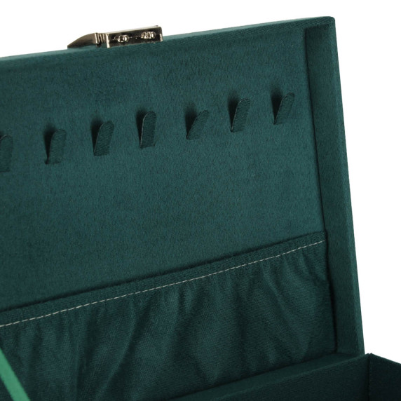 Orgaizator  pentru bijuterii  24 x 17 x 11 cm –  Inlea4Home – Verde închis