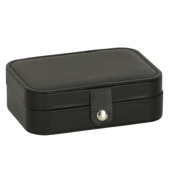 Organizator  de bijuterii 16 × 11 × 5 cm negru