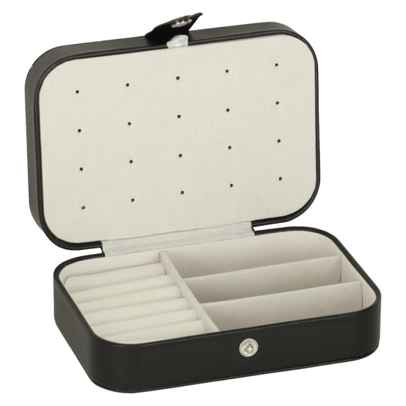 Organizator  de bijuterii 16 × 11 × 5 cm negru