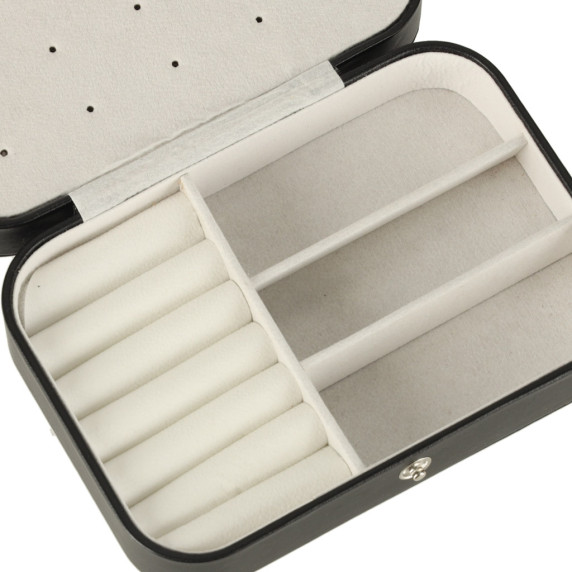 Organizator  de bijuterii 16 × 11 × 5 cm negru