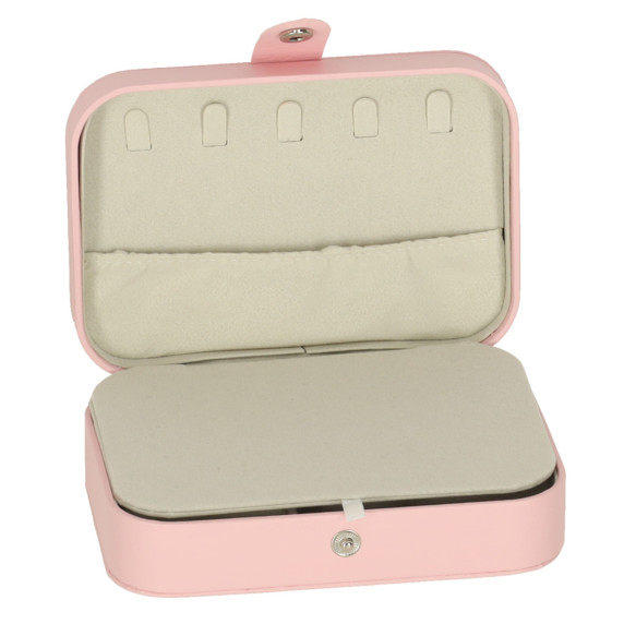 Organizator de bijuterii 16 × 11 × 5 cm roz