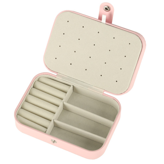 Organizator de bijuterii 16 × 11 × 5 cm roz
